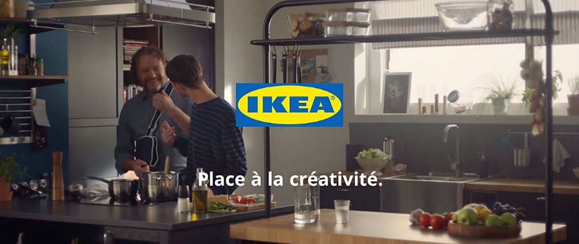La dernière campagne Ikéa est signée par Buzzman - Cuisiner nous rapproche Capture 'écran de la publicité