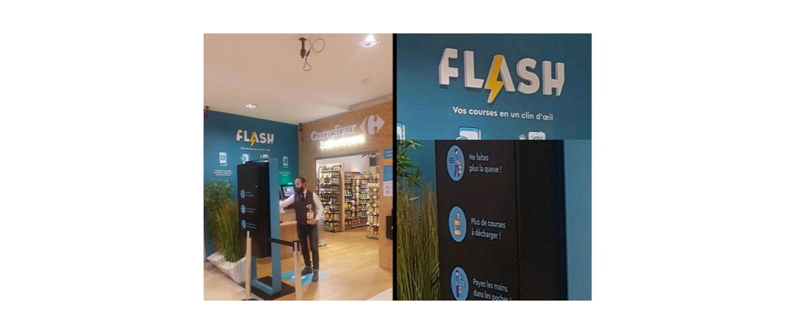 Carrefour lance Flash, son magasin autonome Photo du premier carrefour flash, magasin autonome