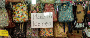 Des sacs fabriqués en Corée