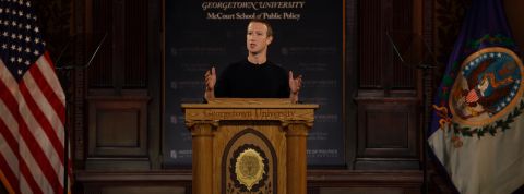 Pourquoi le discours de Mark Zuckerberg n'a récolté que des likes (en apparence) Mark Zuckerberg lors de son discours jeudi 17 octobre 2019