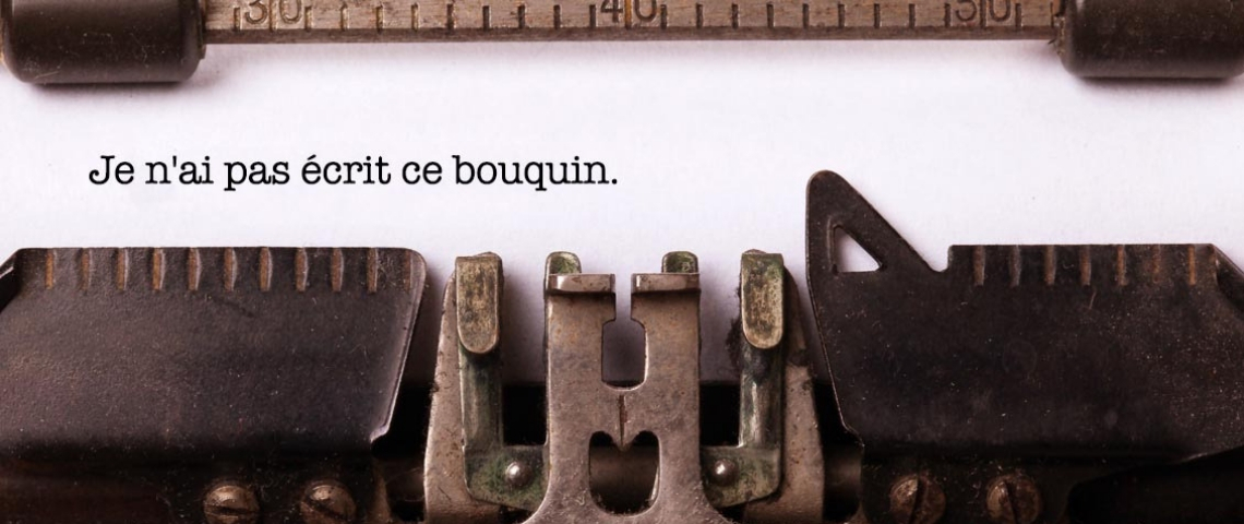 Génération sous-traitance : maintenant, des sociétés écrivent vos romans machine à écrire typo