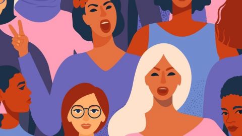 Illustration de femmes de couleurs différentes