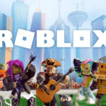 des petits personnage de jeux vidéo qui volent dans une ville futuriste
