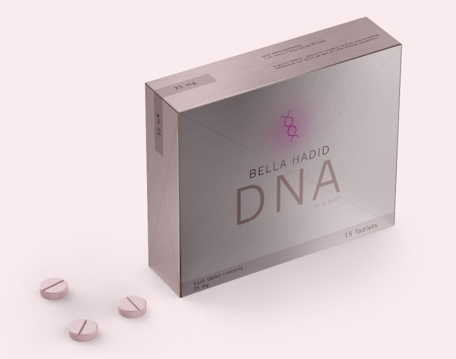 packaging rose d'un faux soin de la peau