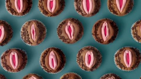 des cupcakes en forme de vagins
