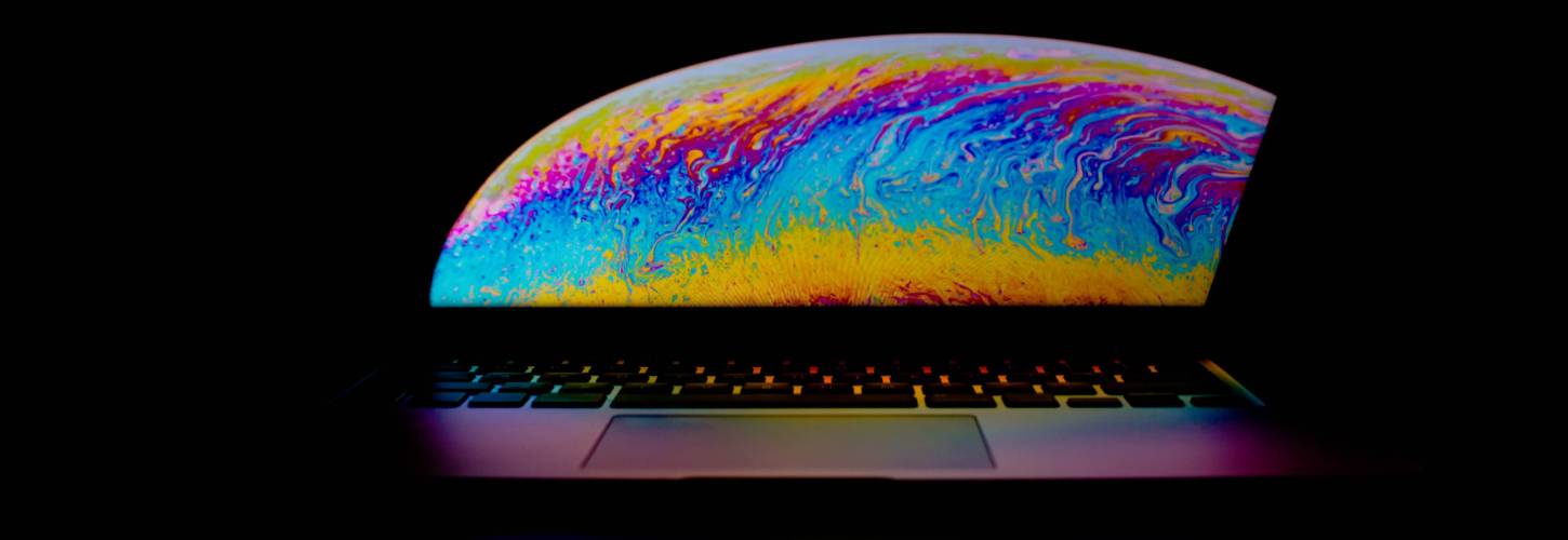 Personnalisation d'un site web Fond d'écran coloré d'un ordinateur