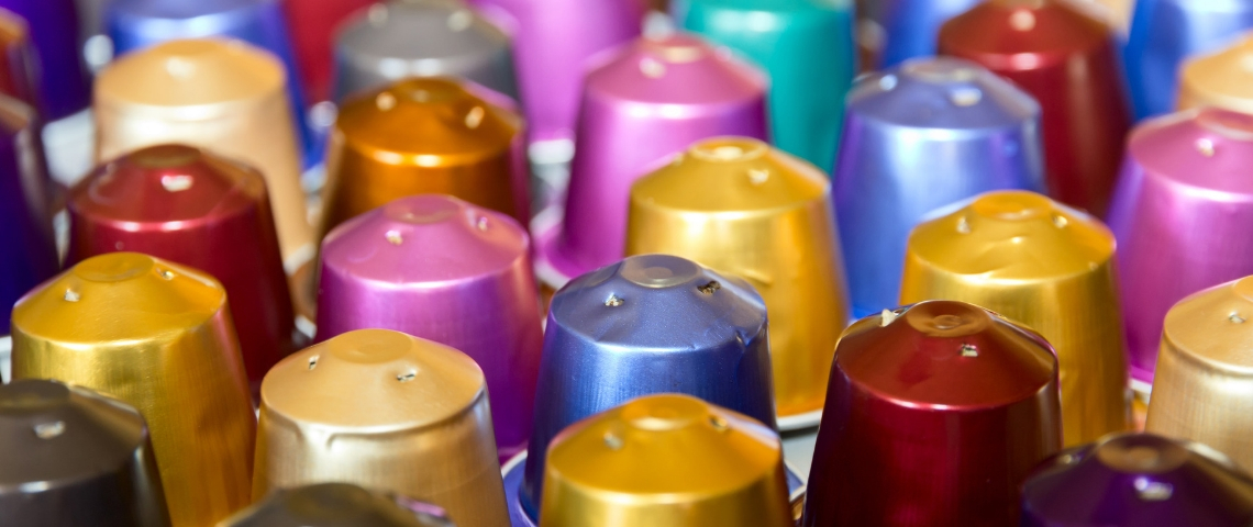 Nespresso veut recycler l'aluminium Des capsules de café Nespresso colorées