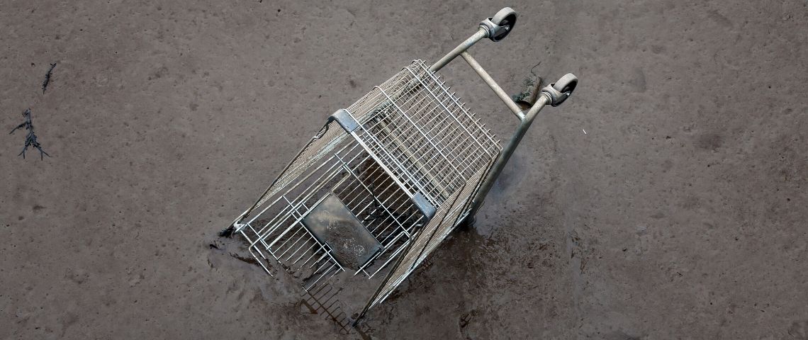 Est-ce la fin du Black Friday ? Un caddie renversé