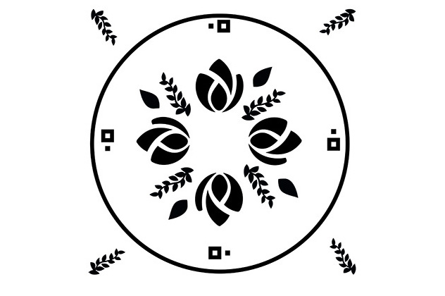 un mandala avec des logos de marques