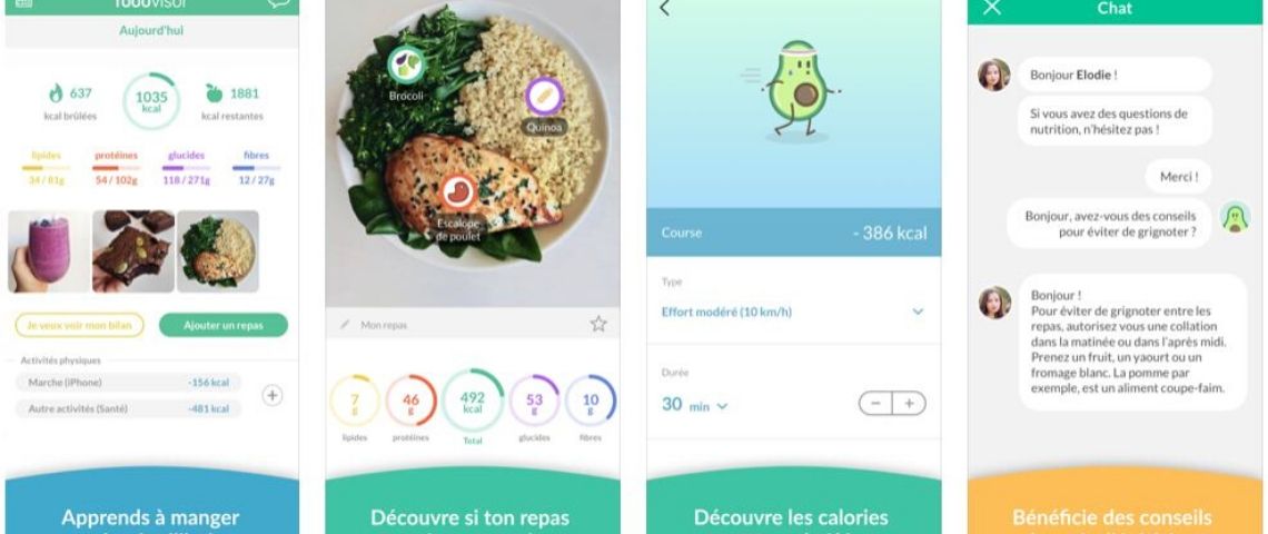 Foodvisor lève 4 millions d’euros pour révolutionner le marché de la nutrition Capture d'écran de l'application Foodvisor