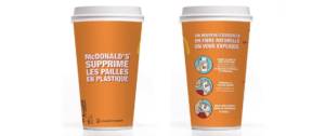 Les nouveaux gobelets McDonald's sans plastique