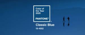 couleur bleu année 2020 pantone