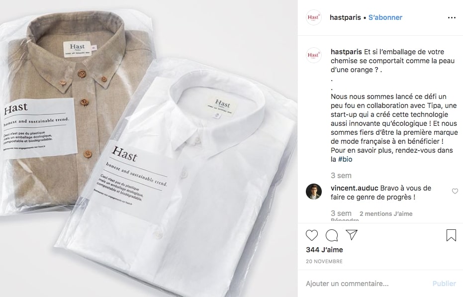 Post Instagram de Hast