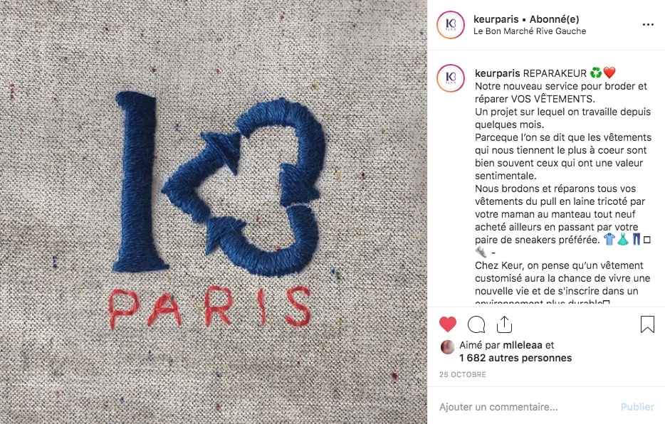 Post Instagram de Keur Paris
