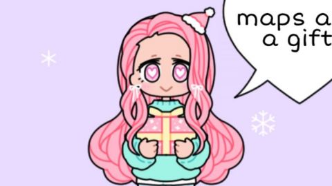 Un dessin d'une petite fille qui dit que les MAPs sont des cadeaux