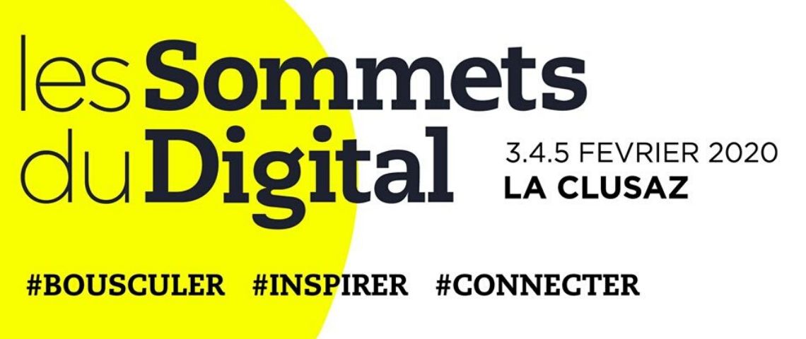 La 5ème édition des Sommets du Digital aura lieu à la Clusaz du 3 au 5 février 2020 Affiche sommets du digital