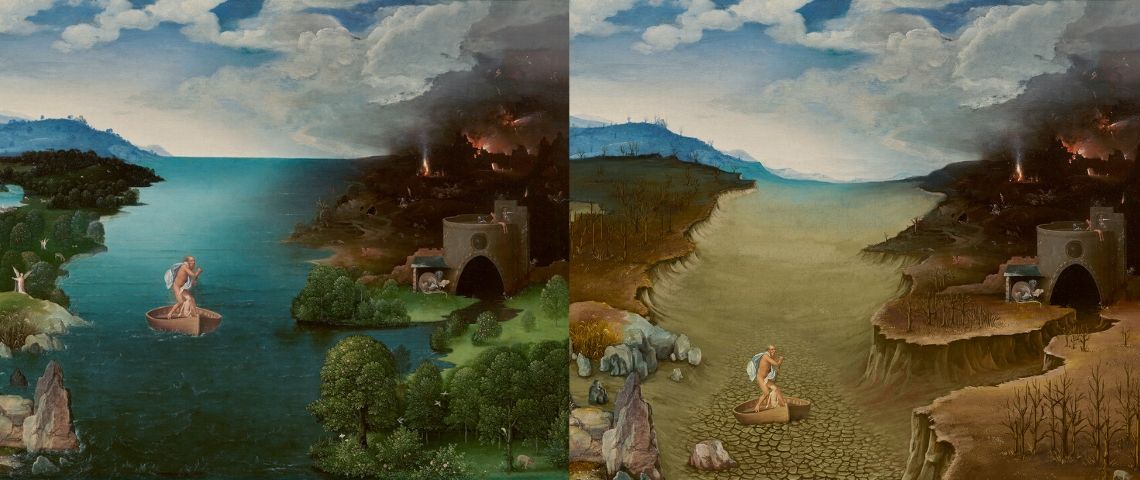WWF et le Musée du Prado détournent des peintures pour sensibiliser au changement climatique deux tableaux revisités