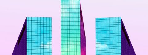 La place du design durable dans la smart city. Immeubles couleurs futur