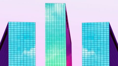 Immeubles couleurs futur