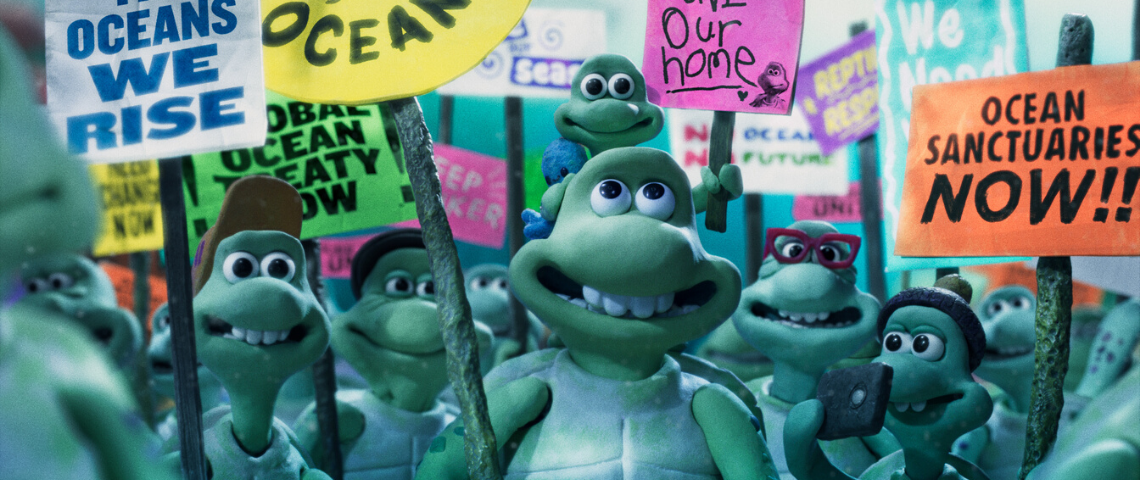 Les créateurs de Wallace et Gromit au service de Greenpeace et des océans Les tortues des studios Aardman et Greenpeace