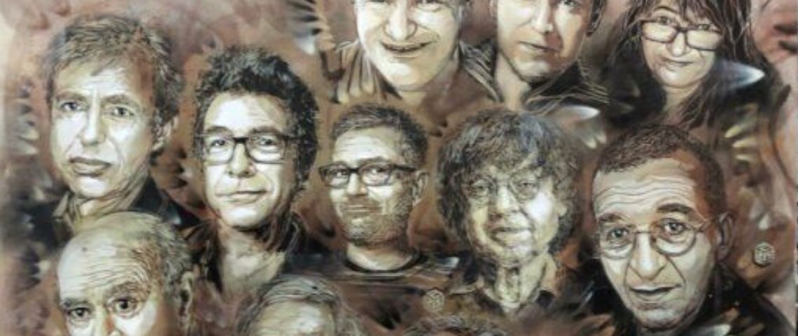 Franck Riester, le ministre de la culture, a annoné la Création d’une maison du dessin de presse et du dessin satirique en France Fresque de Christiant Guemy ou C215 en hommage à Charlie Hebdo