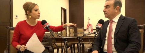 L'interview de Carlos Ghosn par Léa Salamé Léa Salamé et Carlos Ghosn