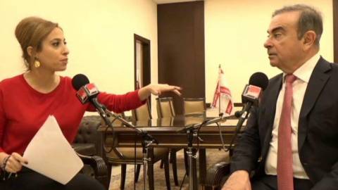 Léa Salamé et Carlos Ghosn