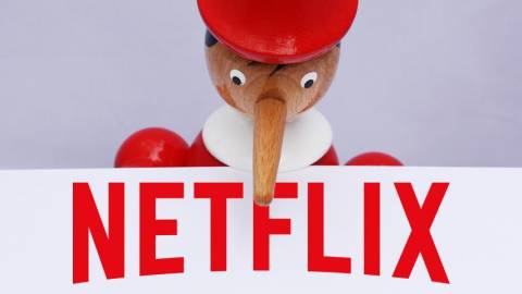 pinocchio avec le logo netflix