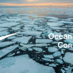 Un visuel montrant un océan glacé pour l'engagement de Nike