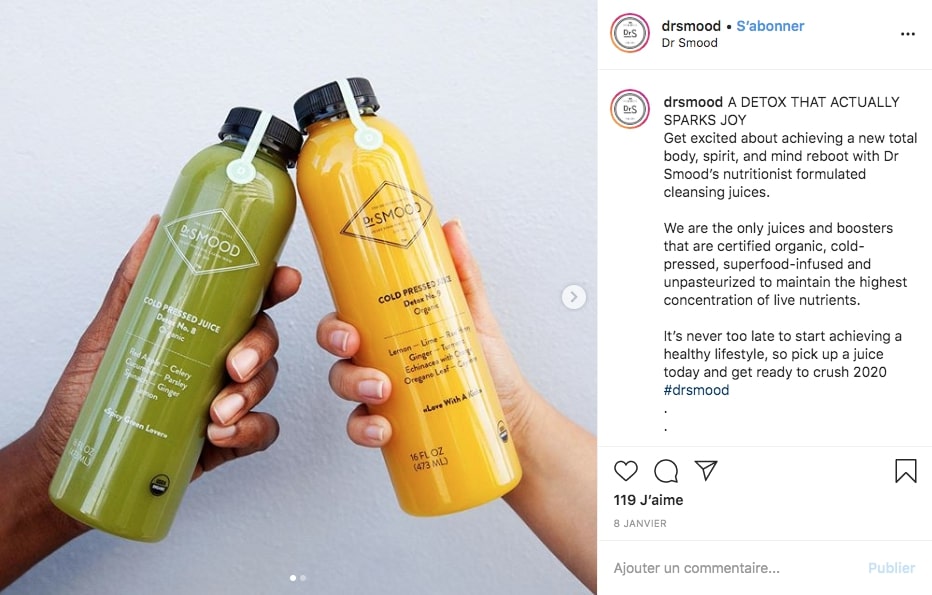 Post Instagram du restaurant Serotonin Eatery