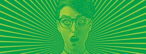 C'est encore aux femmes d'assumer la charge morale de l'écologie à la maison Dessin d'une femme choquée sur un fond vert