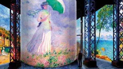 exposition de tableaux immersive