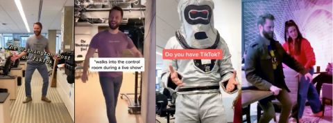 Le washington Post sur TikTok un montage des vidéo amusante posté par le média sur la plateforme
