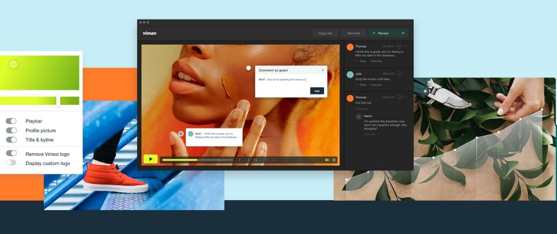 Viméo lance un éditeur de vidéos courtes destinées aux réseaux sociaux baptisée Viméo Create Capture d'écran de l'interface Vimeo Create