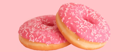 Les applications de rencontre en 2040 Deux donuts rose