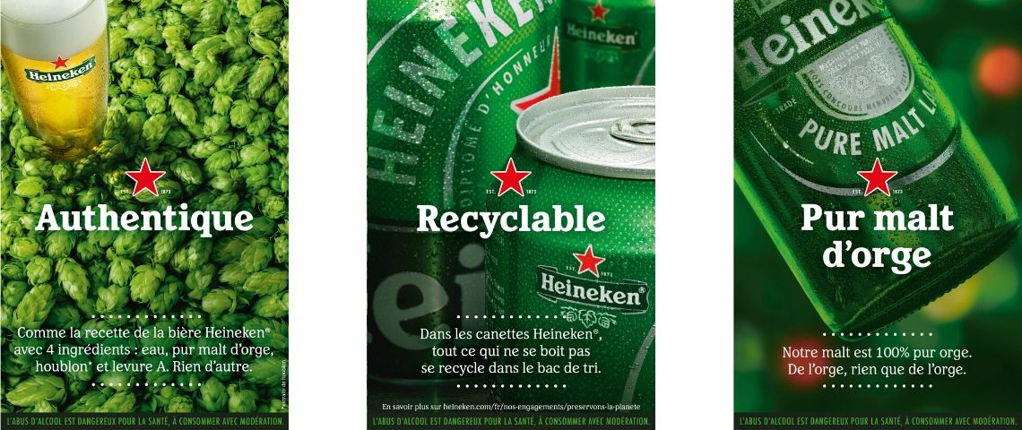 Heineken met en lumière ses racines à travers une nouvelle campagne de marque signée par l'agence Publicis Visuels de la campagne d'affichage