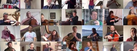 L’Orchestre National de France joue le Boléro de Ravel Les musiciens de l'ONF jouent de chez eux