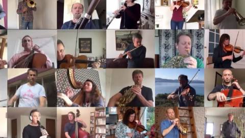 L’Orchestre National de France joue le Boléro de Ravel Les musiciens de l'ONF jouent de chez eux