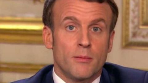 Emmanuel Macron pendant son discours