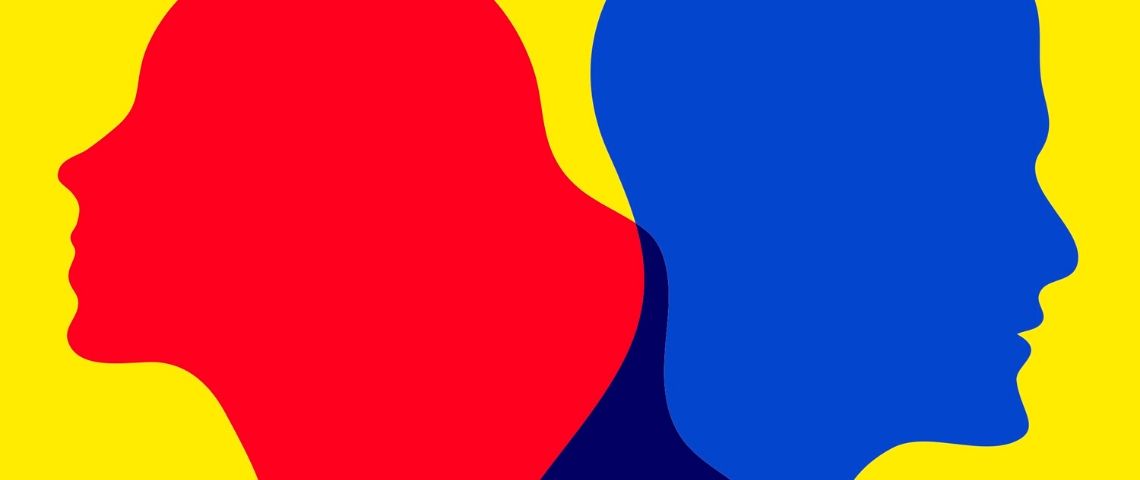 Des chiffres de l’ONU montrent que la lutte pour les droits des femmes est en péril - L'ADN une femme rouge un homme bleu