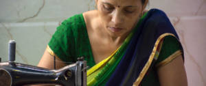 Une couturière indienne
