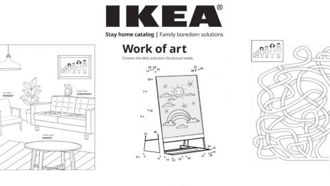 Une partie du catalogue IKEA à colorier