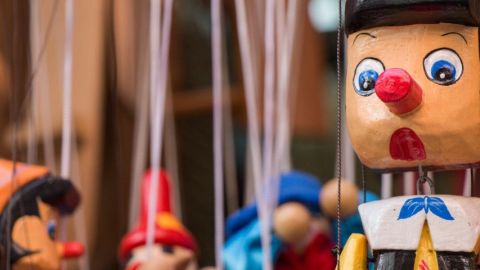 Une marionnette de Pinocchio