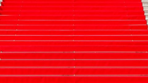 le tapis rouge de cannes désert