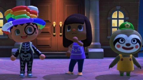 AOC fait campagne dans le jeu vidéo Animal Crossing Trois avatars d'Animal Crossing