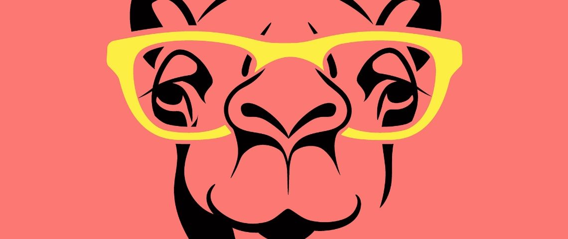 après les licornes les startups voudraient être des chameaux dessin d'un drôle de chameau porte des lunettes