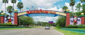 Entrée du parc Disney World en Floride