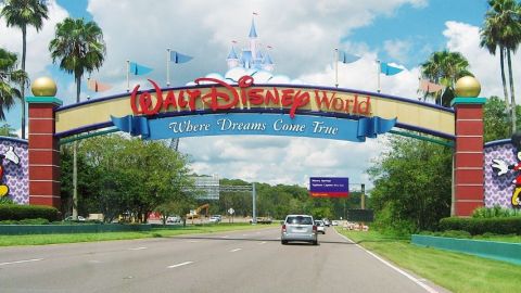 Entrée du parc Disney World en Floride