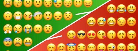 Selon une étude, nos emojis tirent de plus en plus la tronche emojis négatifs et positifs