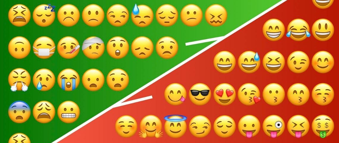 Selon une étude, nos emojis tirent de plus en plus la tronche emojis négatifs et positifs